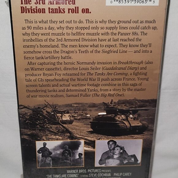 The Tanks Are Coming VHS Video New Sealed 1951 Steve Cochran Philip Carey - Picture 2 of 3